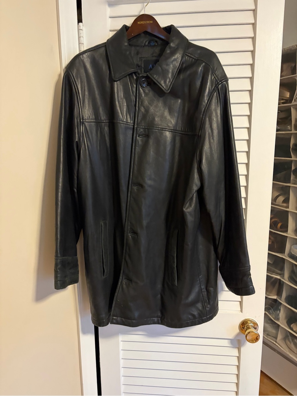 Andrew Marx STUDIO Black Leather Coat